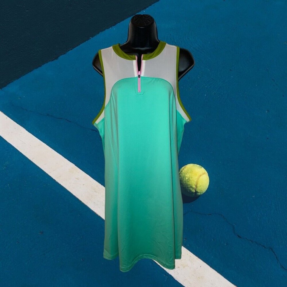 NEW Tek Gear Tennis Dress Size XXL golf Dress 440 Aqua Stone NWT